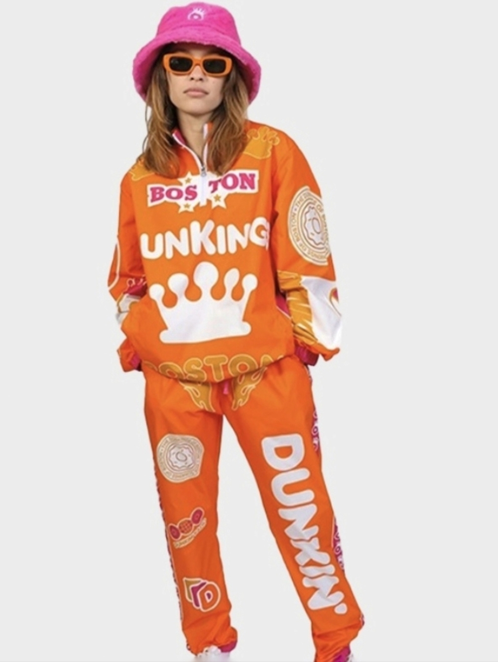 Dunkin Donuts x Boston DunKings 2024 Superbowl Tracksuit Set Size XL - Picture 14 of 14